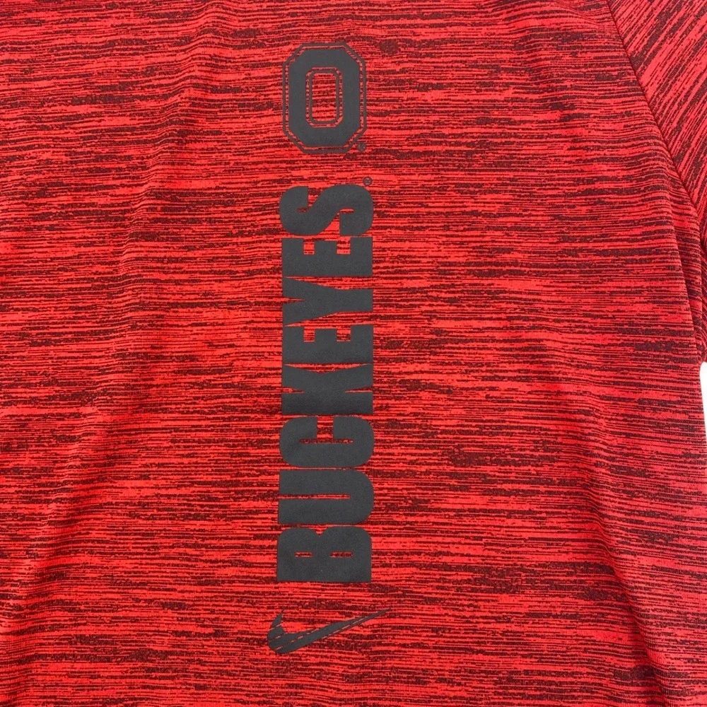 Ohio State Buckeyes T Shirt Mens Extra Large Red Nike Dri Fit College Athleisure